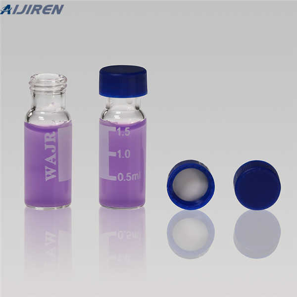 Buy clear glass vials with caps for sale for Waters HPLC